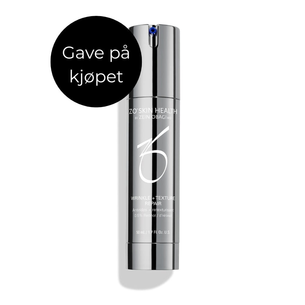 ZO Wrinkle + Texture Repair, retinol, retinolprodukt, antiage, linjer, rynker, tekstur, hud, hudpleie, nattprodukt, gave på kjøpet